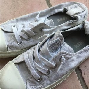 Converse shoreline white, unique style very rare 8